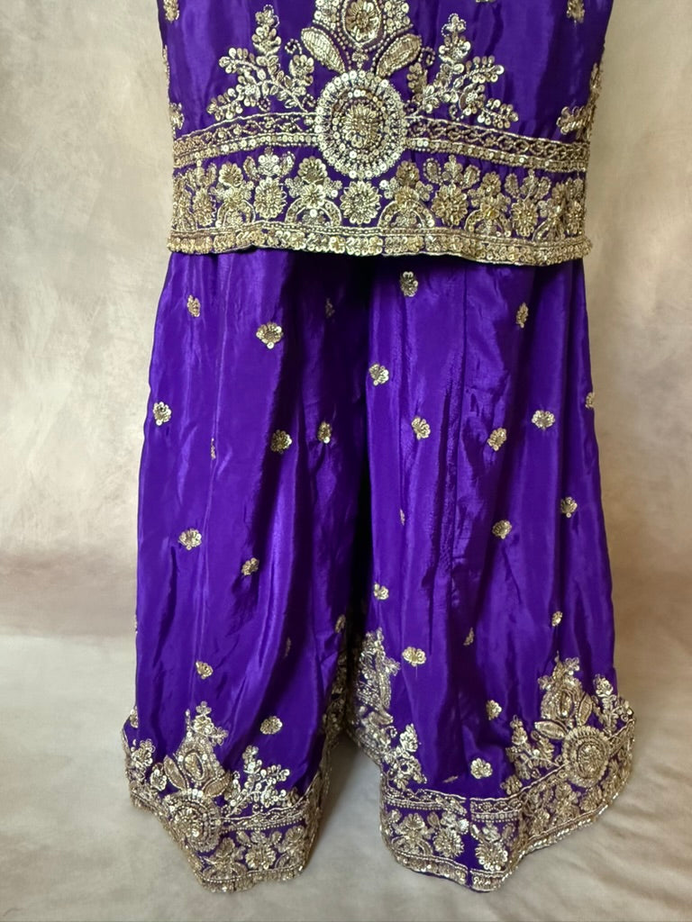 Royal Purple Sharara Set